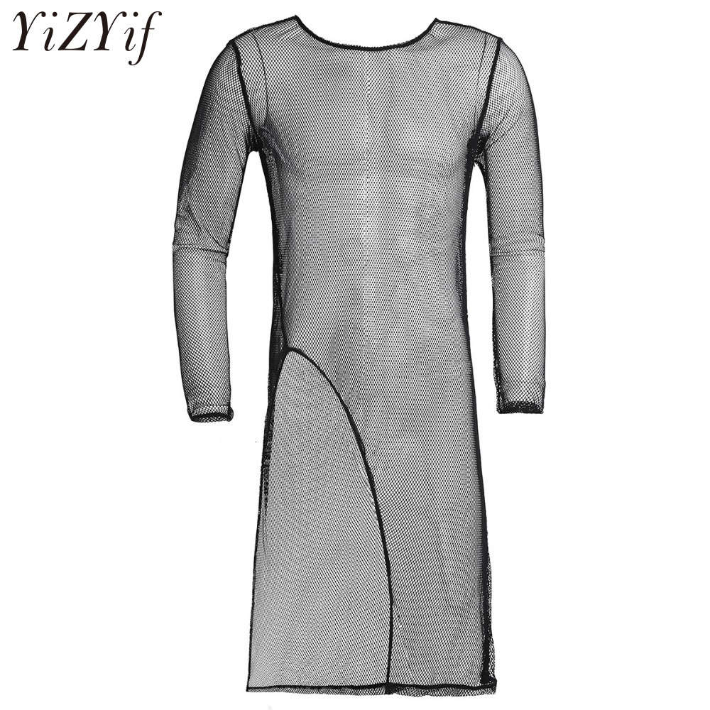 YiZYiF Mens Sexy Sleeves Crew Neck Mesh See-through Irregular Hem Front Split Long T-Shirt Undershirt Clubwear Nightwear, White;black
YiZYiF Mens Sexy Sleeves Crew Neck Mesh See-through Irregular Hem Front Split Long T-Shirt Undershirt Clubwear Nightwear, White;black