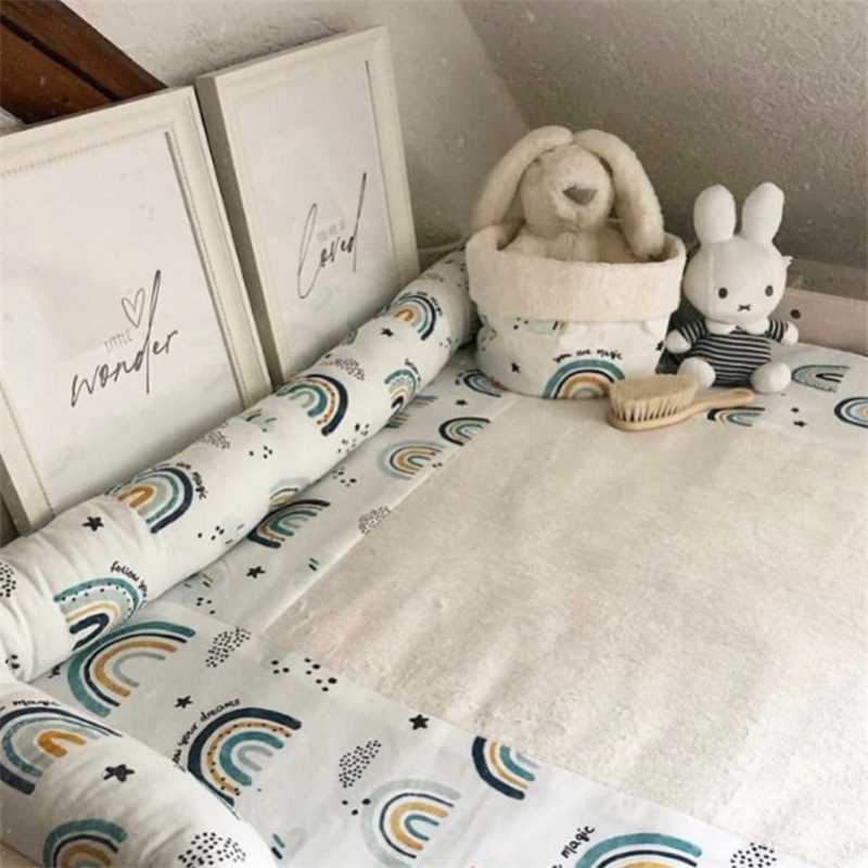 Bedding Sets Baby Bed Bumper Protector Plush Pillow Crib Cot Pads Born Kids Liner Cushion Rainbow Room Decoration
Bedding Sets Baby Bed Bumper Protector Plush Pillow Crib Cot Pads Born Kids Liner Cushion Rainbow Room Decoration