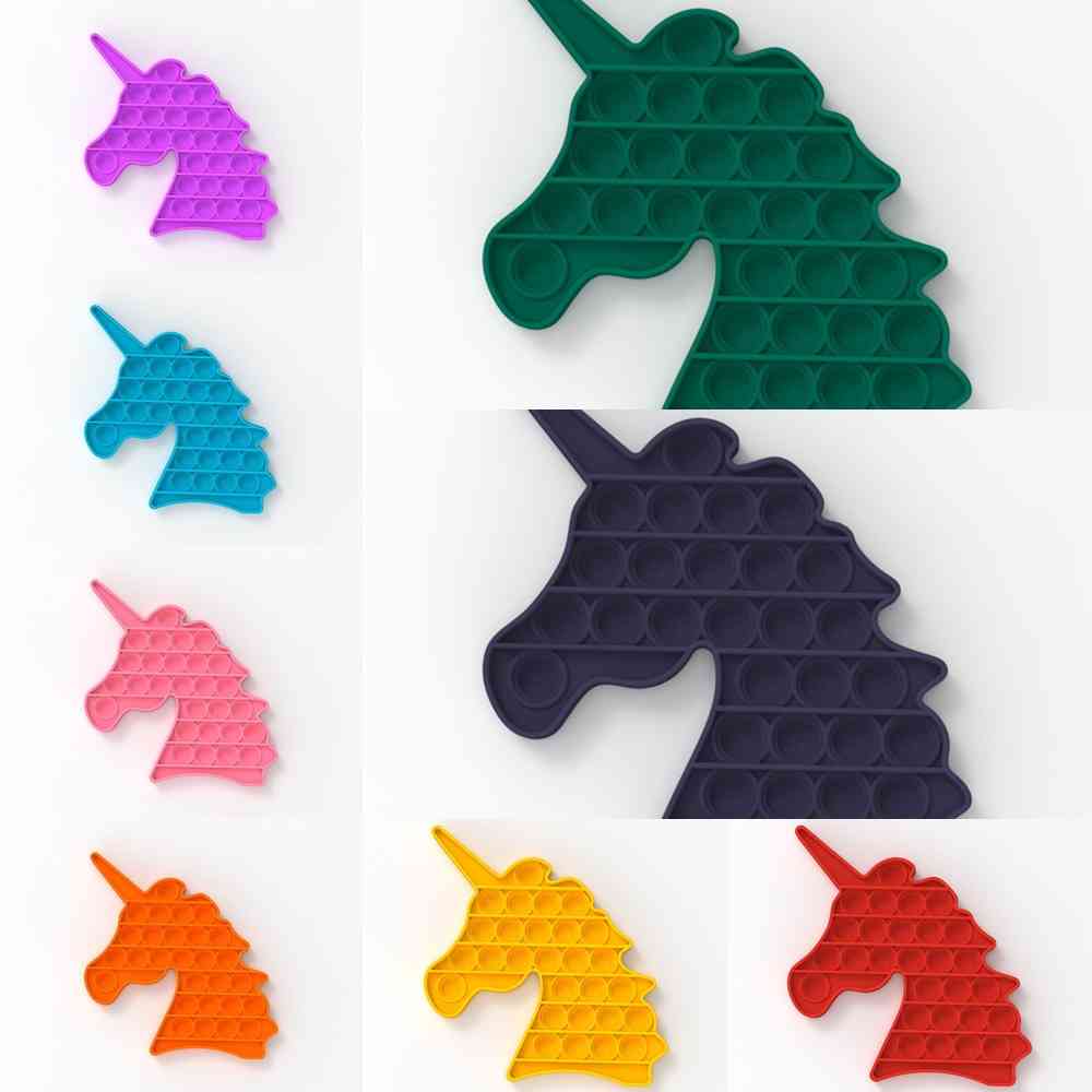 Unicorn Bubble Poppers Fidget Toys Accessories Push Kids Anxiety Stress Reliever Silicone Toy Board Game Needs In stock H41S29T, As pic shwon
Unicorn Bubble Poppers Fidget Toys Accessories Push Kids Anxiety Stress Reliever Silicone Toy Board Game Needs In stock H41S29T, As pic shwon