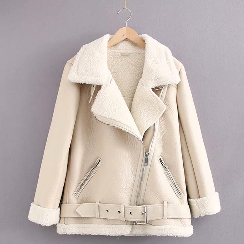 Women's Leather & Faux 2021 Winter Warm Coat Lambs Wool Fur Jacket Thick Outerwear Lamb Women Thickening Collar, Beige
Women's Leather & Faux 2021 Winter Warm Coat Lambs Wool Fur Jacket Thick Outerwear Lamb Women Thickening Collar, Beige