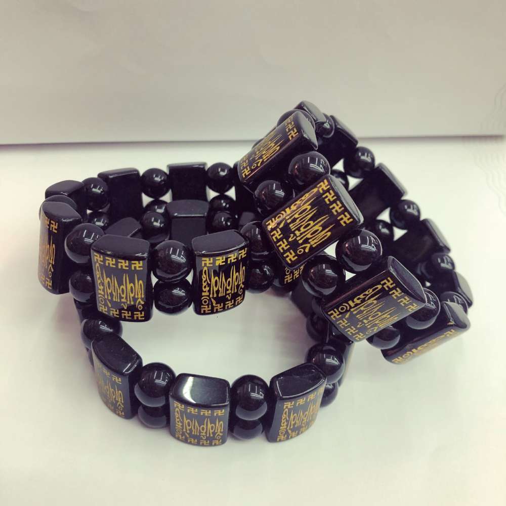 bracelet Buddhist Obsidian six character mantra agate double row hand brand Bracelet scenic spot, Golden;silver
bracelet Buddhist Obsidian six character mantra agate double row hand brand Bracelet scenic spot, Golden;silver