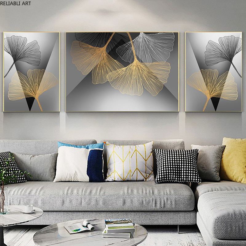 Nordic Black And Whie Ginkgo Biloba Gold Leaf Room Decorative Cuadros Canvas Paintings Modern Home Decor Art Pictures Print
Nordic Black And Whie Ginkgo Biloba Gold Leaf Room Decorative Cuadros Canvas Paintings Modern Home Decor Art Pictures Print
