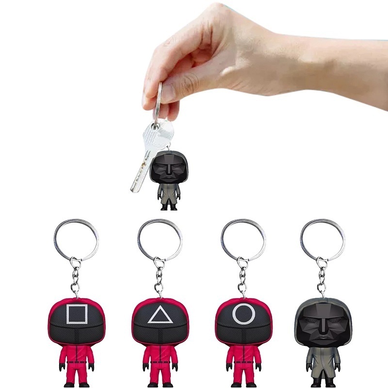 New Squid Game Keychain Soldier Triangle Series Creative Charms 3d Mini Doll Figurine Key Ring Car Backpack Pendant Gift Ornament
New Squid Game Keychain Soldier Triangle Series Creative Charms 3d Mini Doll Figurine Key Ring Car Backpack Pendant Gift Ornament