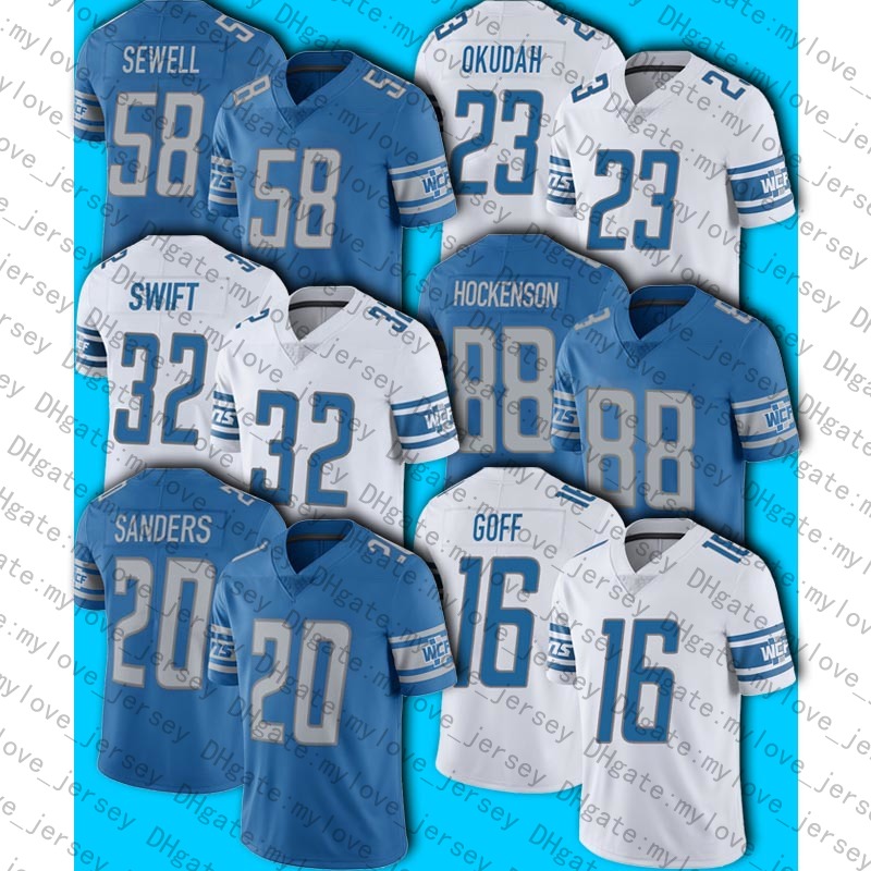 16 Jared Goff 32 DAndre Swift Jersey T.J. Hockenson 23 Jeff Okudah Jerseys 58 Penei Sewell 6 Tyrell Williams Barry Sanders Breshad Perriman
16 Jared Goff 32 DAndre Swift Jersey T.J. Hockenson 23 Jeff Okudah Jerseys 58 Penei Sewell 6 Tyrell Williams Barry Sanders Breshad Perriman
