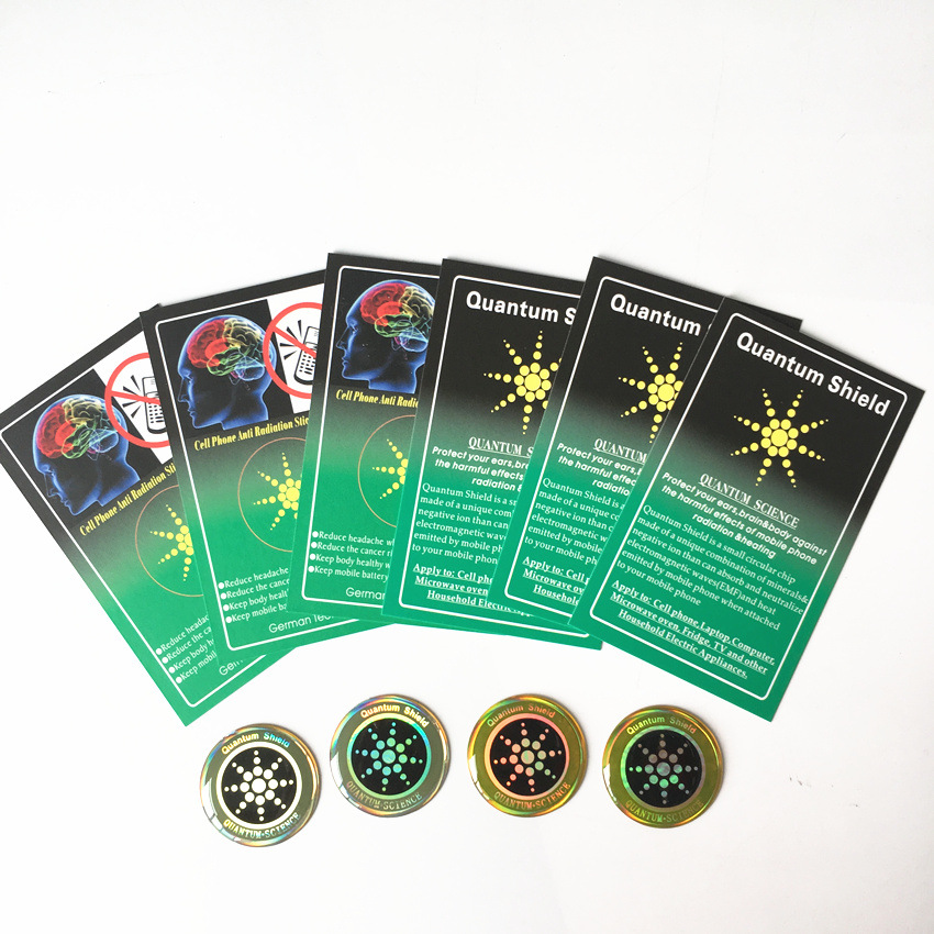 Hot Round Anti Radiation Quantum Shield Gadget For Cell Phone S10 Anti-Electromagnetic EMF EMR Sticker Nano Shield