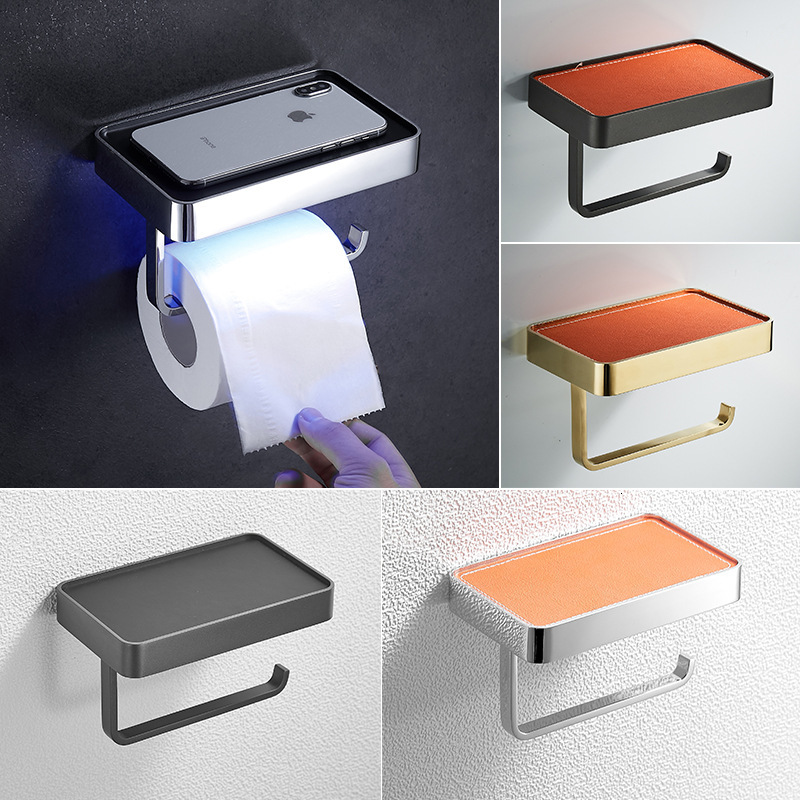 2021 New Paper with Phone Shelf Bathroom Mobile Phones Leather and Brass Holder Rack Toilet Tissue Boxes J822
2021 New Paper with Phone Shelf Bathroom Mobile Phones Leather and Brass Holder Rack Toilet Tissue Boxes J822