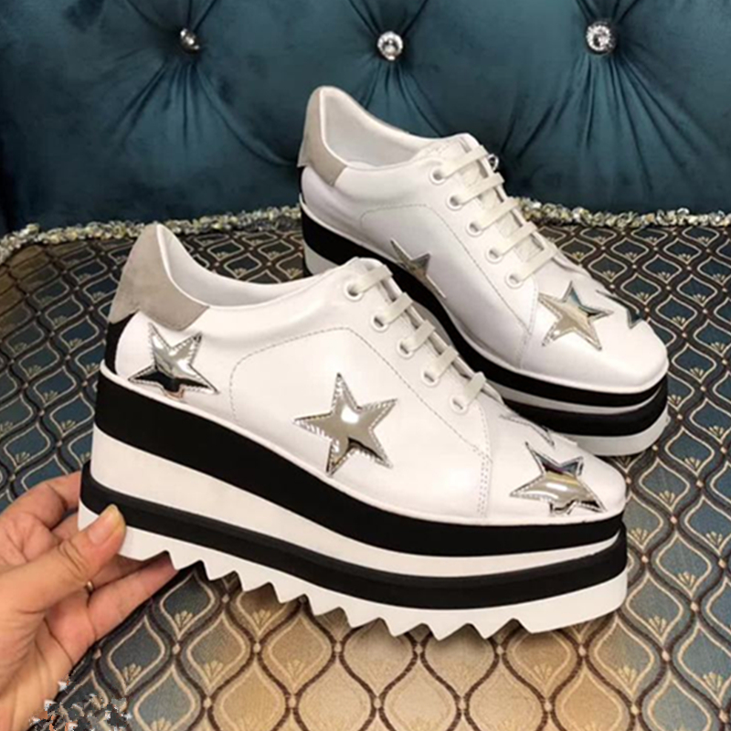 Chunky Bottom Shoes Women Genuine Leather Lace-up Thick Bottom Platform Wedges 2022 New Fashion Luxury Designer Outdoor Comfort, Black
Chunky Bottom Shoes Women Genuine Leather Lace-up Thick Bottom Platform Wedges 2022 New Fashion Luxury Designer Outdoor Comfort, Black