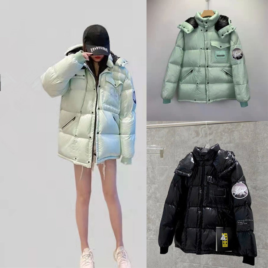 2021 new rainbow colorful bright face down jacket women's Korean version thickened loose warm bread jacket winter tengyuanhao, Black
2021 new rainbow colorful bright face down jacket women's Korean version thickened loose warm bread jacket winter tengyuanhao, Black