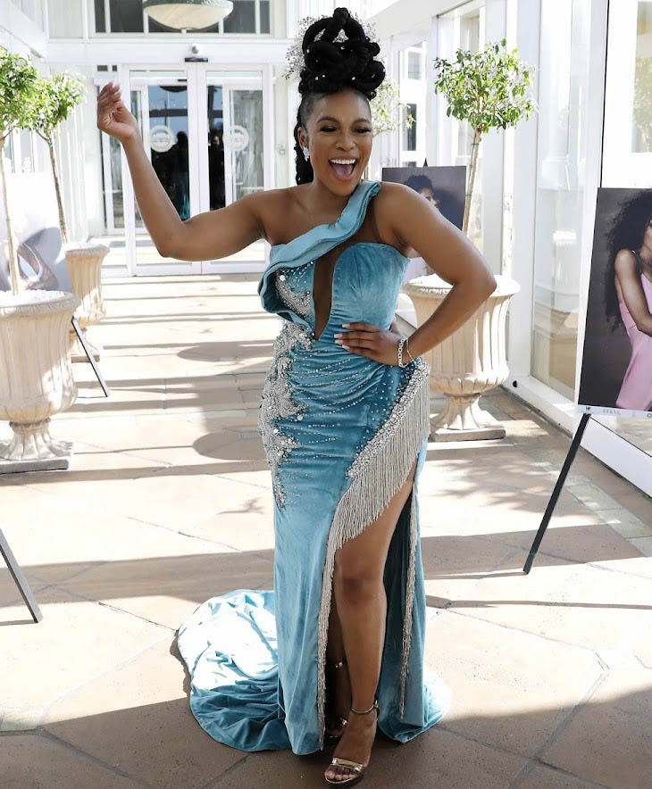 New Arrival Blue Velvet Prom Dresses With Beaded Tassel Sexy One Shoulder Mermaid Plus Size Evening Dress 2022 With Side Slit African Black Girls Form