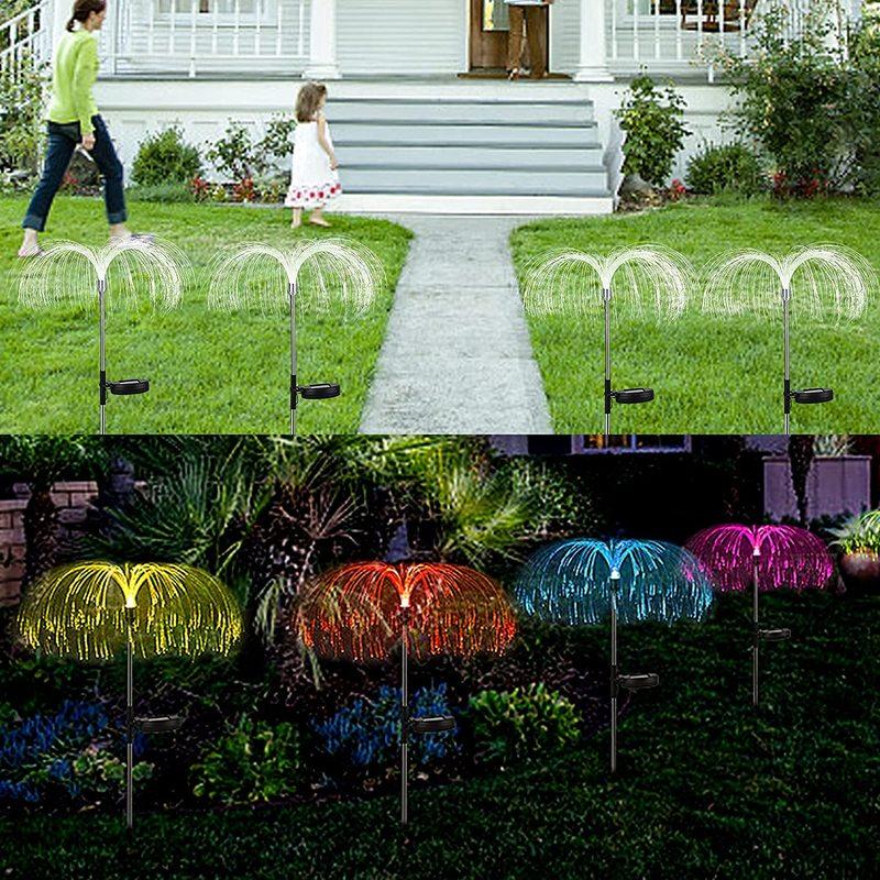 Solar Lamps Garden Lights 7Color Changing Waterproof Outdoor Decorative Jellyfish Light For Yard Patio Pathway Decoration