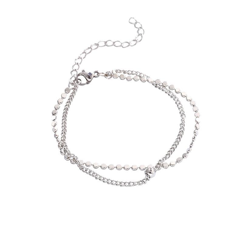 Charm Bracelets Original 2 Layer Bracelet For Women Fashion Stainless Steel Metal Silver Color Adjustable Chain Girls Wedding Jewelry Gift, Golden;silver
Charm Bracelets Original 2 Layer Bracelet For Women Fashion Stainless Steel Metal Silver Color Adjustable Chain Girls Wedding Jewelry Gift, Golden;silver