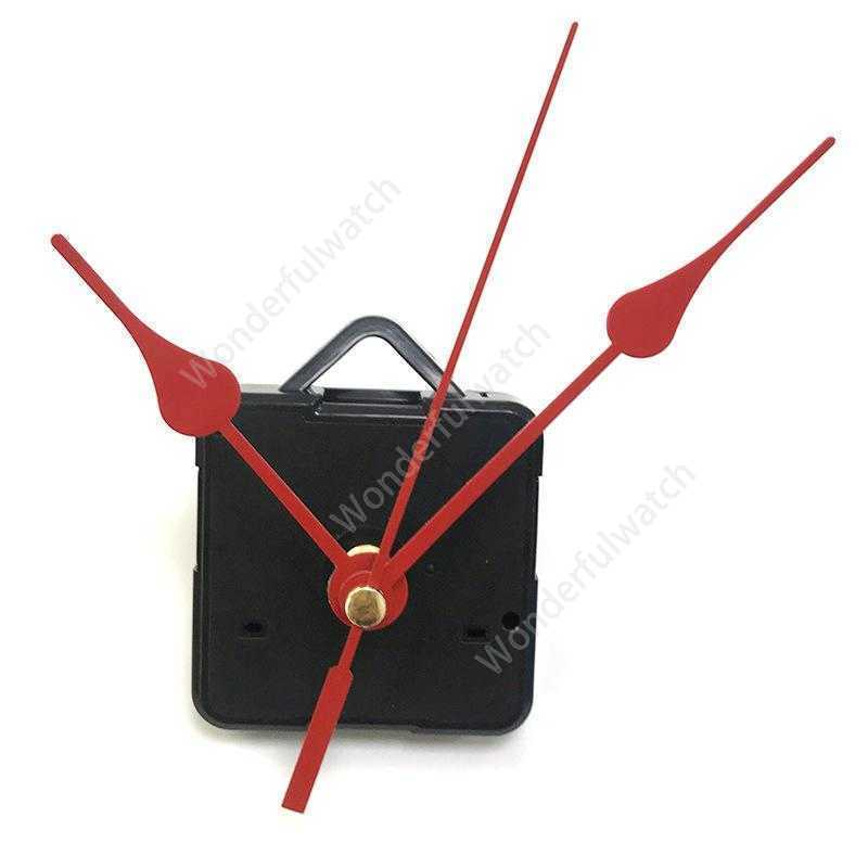 Home Clocks DIY Quartz Clock Movement Kit Black Clock Accessories Spindle Mechanism Repair with Hand Sets Shaft Length 13 Best DAW287