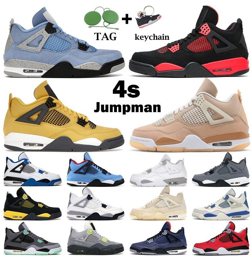 men women basketball shoes jumpman 4s 4 Shimmer Red Thunder Desert Moss Taupe Haze University Blue White Oreo Black Cat Bred mens trainers sports sneakers
men women basketball shoes jumpman 4s 4 Shimmer Red Thunder Desert Moss Taupe Haze University Blue White Oreo Black Cat Bred mens trainers sports sneakers