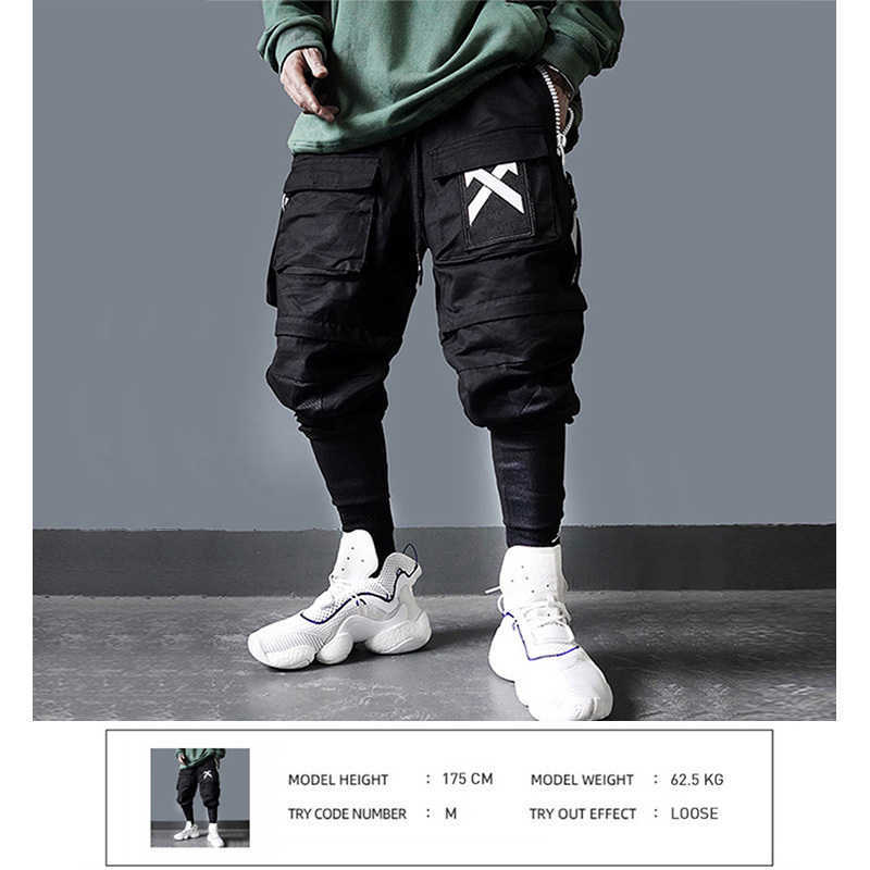 11 BYBB'S DARK Detachable Multi-Pocket Cargo Pants Men Harajuku Hip Hop Streetwear Joggers Man Elastic Waist Sweatpants Techwear T200219