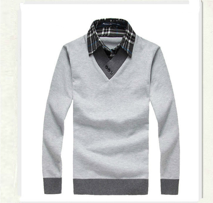 2021 New Outono Inverno Homens Falsa Dois Gola Casual Wear Malhas Camisola Masculina Ud2f, Grey
2021 New Outono Inverno Homens Falsa Dois Gola Casual Wear Malhas Camisola Masculina Ud2f, Grey