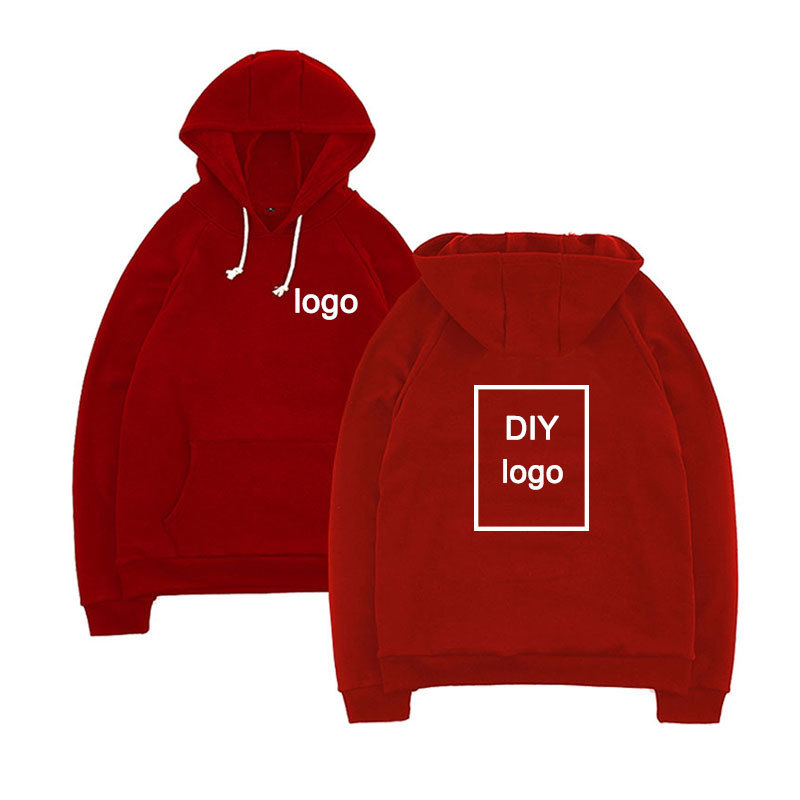 Customized Print Hoodies wholesale Sweatshirts comfortable cotton hoodies Unisex DIY Streetwear drop shipping clothing 201020