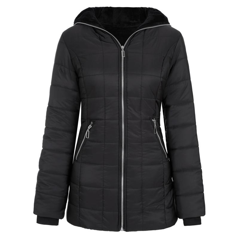 Women's Jackets Winter Warm Coat Plush Collar Trench One-piece Cap Thick Long Slim Fashion Causal Jacket Outerwear, Black;brown
Women's Jackets Winter Warm Coat Plush Collar Trench One-piece Cap Thick Long Slim Fashion Causal Jacket Outerwear, Black;brown