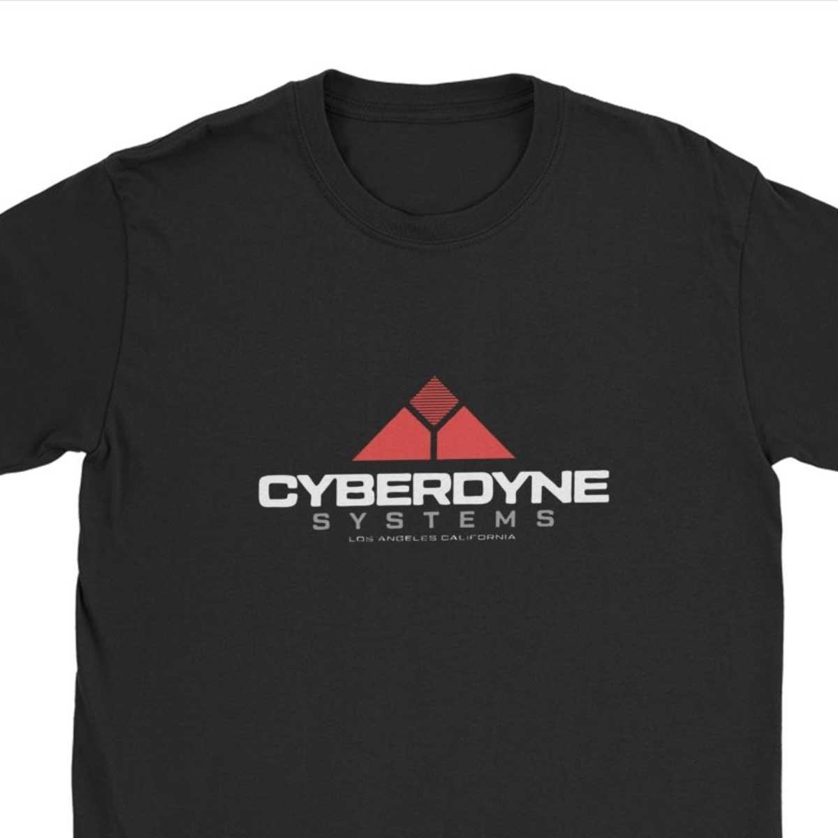 Terminator Arnold Schwarzenegger Tee Shirt Skynet Cyberdyne Systems Men's Tshirts Vintage Streetwear Clothing 210629