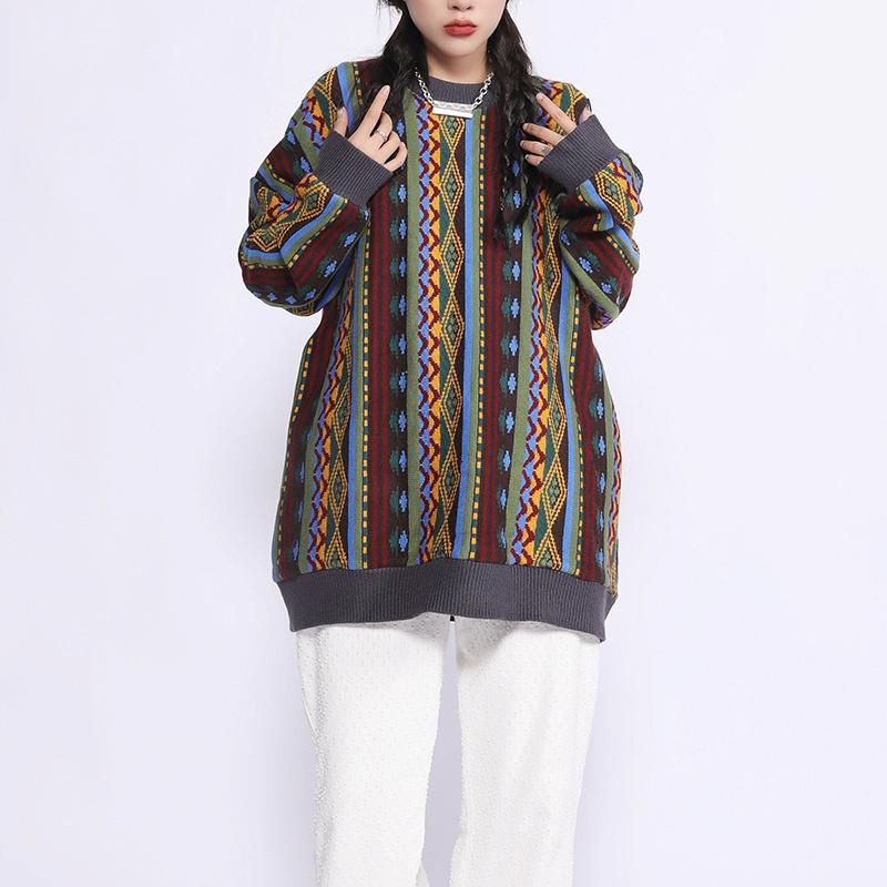 Men's Sweaters Mens Casual Retro Rhombus High Street Print Block Womens Knitted Round Neck Pullover Oversize Sweater Clothes Hombre, White;black 
Men's Sweaters Mens Casual Retro Rhombus High Street Print Block Womens Knitted Round Neck Pullover Oversize Sweater Clothes Hombre, White;black