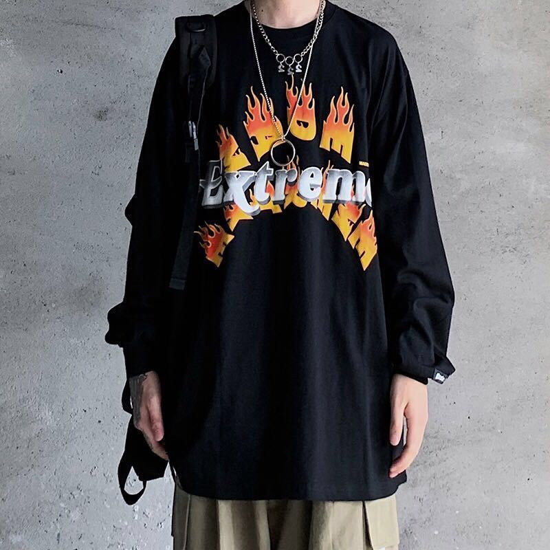 2021 New Korean Flame Hoodie Streetwear Japanese Hip Hop Sweatshirt Men Fashion Fire Tops Casual Funny Autumn Harajuku Hoodies Male W1em
2021 New Korean Flame Hoodie Streetwear Japanese Hip Hop Sweatshirt Men Fashion Fire Tops Casual Funny Autumn Harajuku Hoodies Male W1em