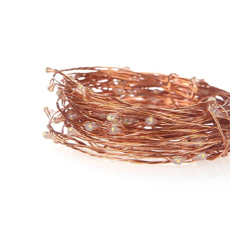 Christmas Tree 20M EU US Copper Wire String lights Waterproof LED Strip For Fairy Wedding Party Decoration Holiday lighting Free shipping