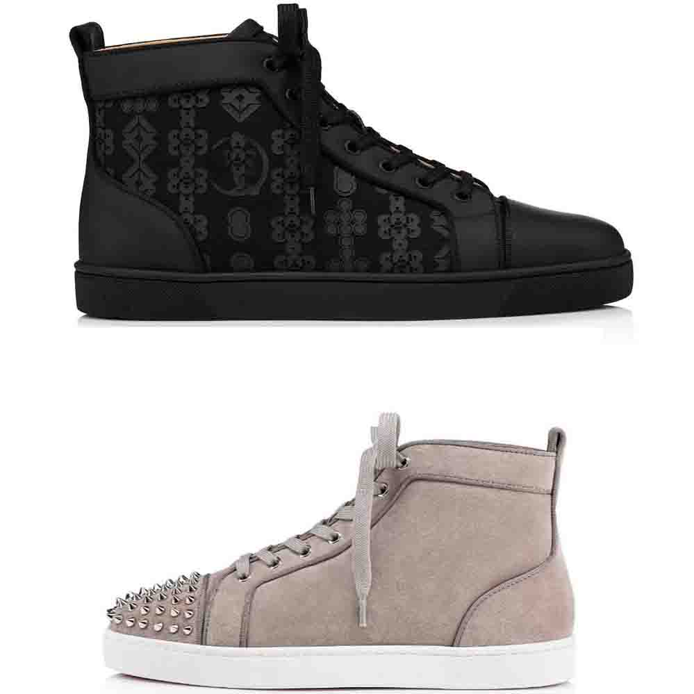 Men's Casual shoes Khaki Sheepskin Suede Leather High Top Boots Red Bottom Flats Men Sneakers Spikes Orlato Mens Matte Suedes Luxe Brand Top-Quality Trainers
Men's Casual shoes Khaki Sheepskin Suede Leather High Top Boots Red Bottom Flats Men Sneakers Spikes Orlato Mens Matte Suedes Luxe Brand Top-Quality Trainers