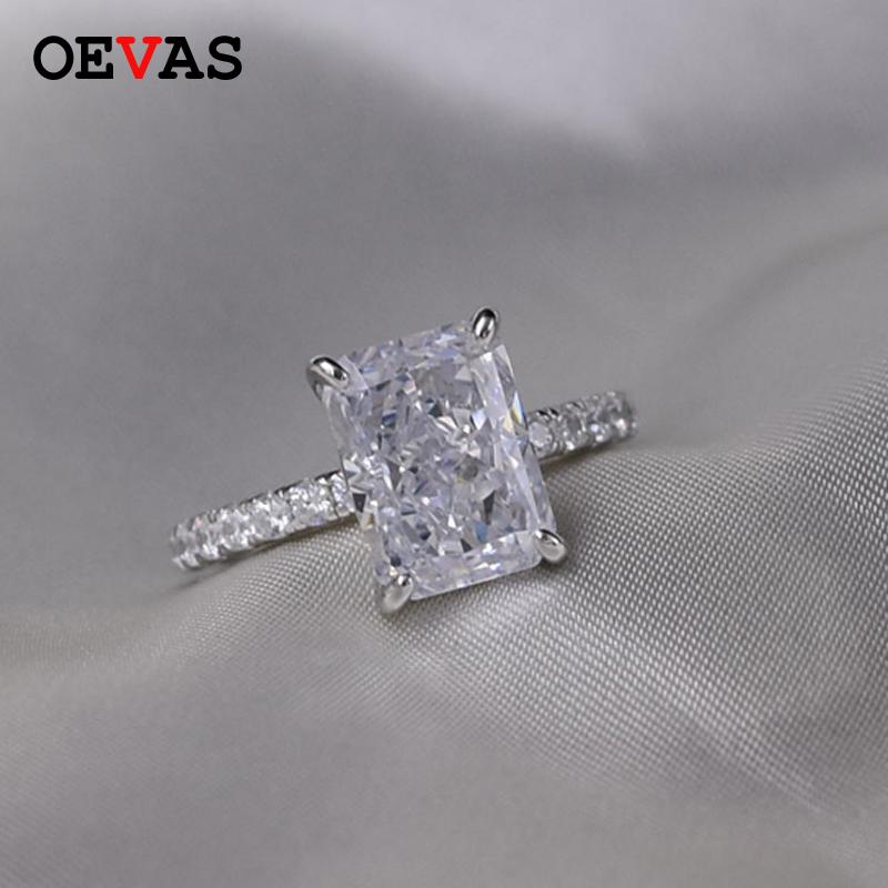 Cluster Rings OEVAS 100% 925 Sterling Silver Engagement Party For Women Sparkling 8*11mm High Carbon Diamond Wedding Fine Jewelry Gifts, Golden;silver
Cluster Rings OEVAS 100% 925 Sterling Silver Engagement Party For Women Sparkling 8*11mm High Carbon Diamond Wedding Fine Jewelry Gifts, Golden;silver