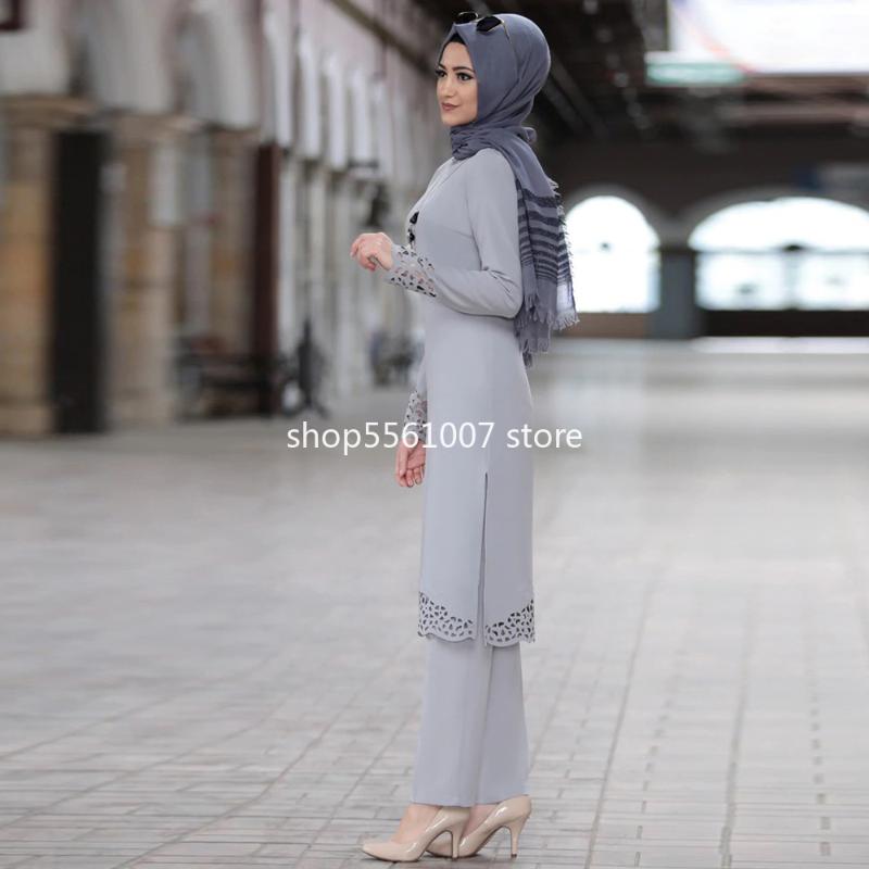 Ethnic Clothing Ramadan Eid Abaya Turkey Muslim Hijab Dress Kaftan Dubai Set Caftan Turkish Islamic African Dresses For Women Ropa Suit