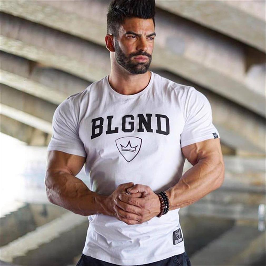 casual print fitness bodybuilding mens t shirts short sleeve gym workout cotton skinny tee male summer brand apparel, White;black
casual print fitness bodybuilding mens t shirts short sleeve gym workout cotton skinny tee male summer brand apparel, White;black