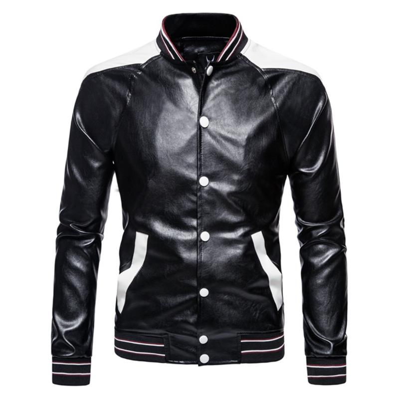 Men's Jackets 2022 Spring And Autumn Plus-size High Quality Stand-up Collar Color Matching Motorcycle PU Slim Leather Jacket For Men, Black;brown
Men's Jackets 2022 Spring And Autumn Plus-size High Quality Stand-up Collar Color Matching Motorcycle PU Slim Leather Jacket For Men, Black;brown