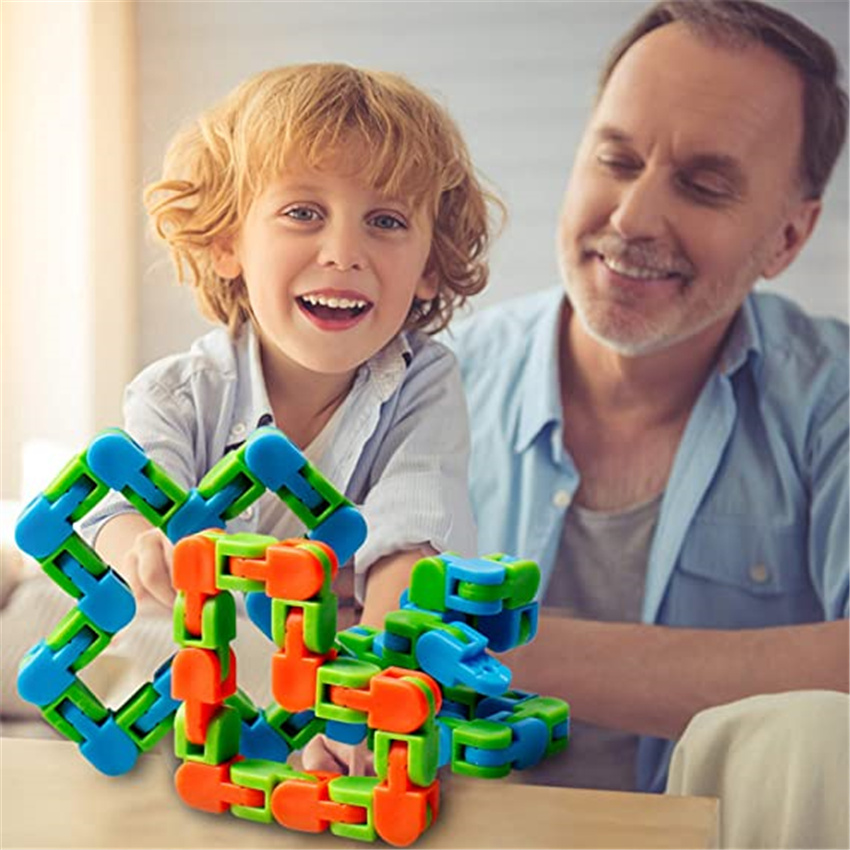 Bicycle Chain Track Decompression Finger Toy Colorful Puzzle Sensory Fidget Toys Stress Relief Rotate and Shape Chain Toy 24 Bit
Bicycle Chain Track Decompression Finger Toy Colorful Puzzle Sensory Fidget Toys Stress Relief Rotate and Shape Chain Toy 24 Bit