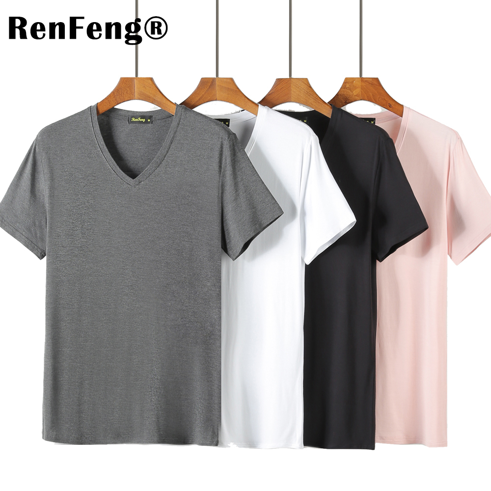 Cool T Shirt Men 95% Bamboo Fiber Hip Hop Basic Blank White T-shirt For Mens Fashion Tshirt Summer Top Tee Tops Plain Black T200516