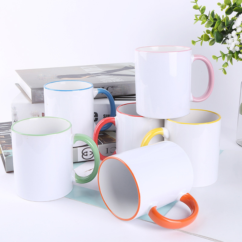320ml Ceramic Blank Sublimation Mug Heat Transfer MDF Handle Mug Personality DIY Simple Coffee Cup 7 Colors Gift Supplies
320ml Ceramic Blank Sublimation Mug Heat Transfer MDF Handle Mug Personality DIY Simple Coffee Cup 7 Colors Gift Supplies