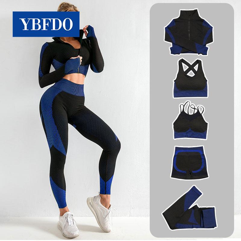 YBFDO 5PCS Women Seamless High Waist Fitness Sports Wear Yoga Set Gym Workout Sportswear Clothes Long Sleeve Crop Athletic Suit, Pink
YBFDO 5PCS Women Seamless High Waist Fitness Sports Wear Yoga Set Gym Workout Sportswear Clothes Long Sleeve Crop Athletic Suit, Pink