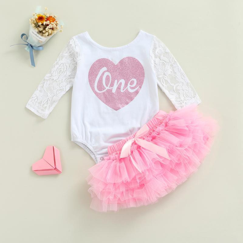 Clothing Sets Cute Baby Girls Outfit Infant Heart Letter Printing Lace Long Sleeve Romper Mesh Bubble Skirt Clothes, White
Clothing Sets Cute Baby Girls Outfit Infant Heart Letter Printing Lace Long Sleeve Romper Mesh Bubble Skirt Clothes, White