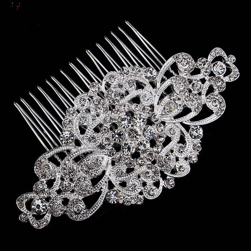 Hair Clips & Barrettes Silver Plated Design Women Wedding Combs Crystal Accessories Lady's High-grade Rhinestone Clip Jewelry MY257, Golden;silver
Hair Clips & Barrettes Silver Plated Design Women Wedding Combs Crystal Accessories Lady's High-grade Rhinestone Clip Jewelry MY257, Golden;silver