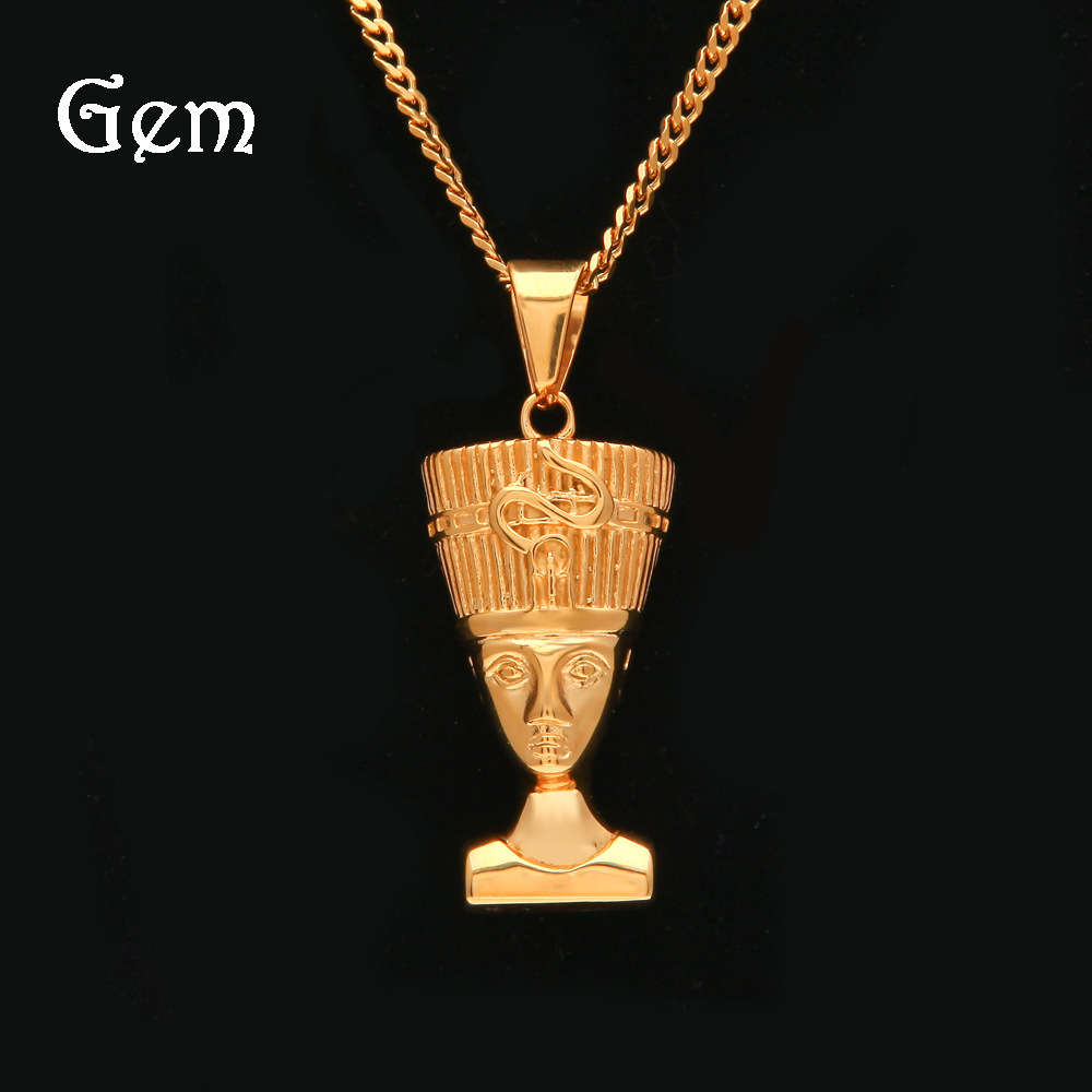 Hip hop stainless steel vacuum plating color preserving Nefertiti headdress pendant Cleopatra Nefertiti Pendant
Hip hop stainless steel vacuum plating color preserving Nefertiti headdress pendant Cleopatra Nefertiti Pendant