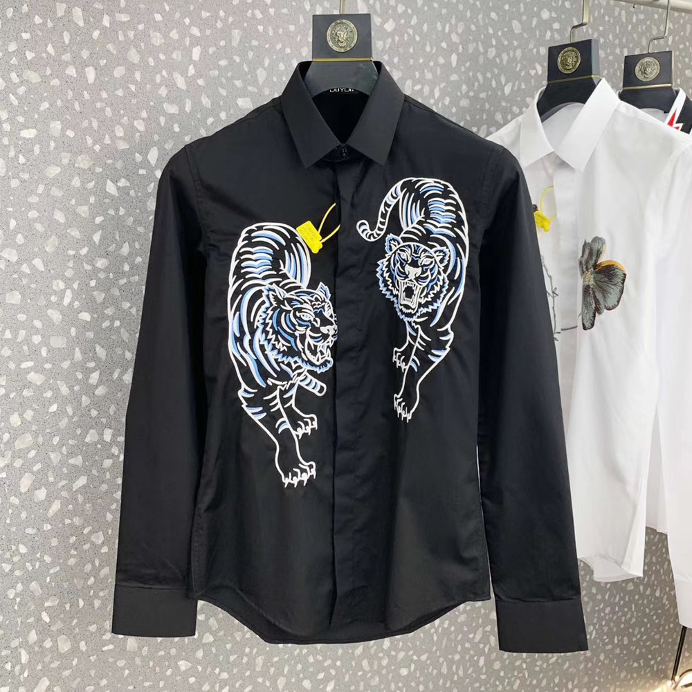 2021 New Algodo Dos Homens Vestido Masculino Duplo Tigre Seiko Bordado Camisa De Alta Qualidade Magro Ajuste Camisas Ytzn, Black
2021 New Algodo Dos Homens Vestido Masculino Duplo Tigre Seiko Bordado Camisa De Alta Qualidade Magro Ajuste Camisas Ytzn, Black
