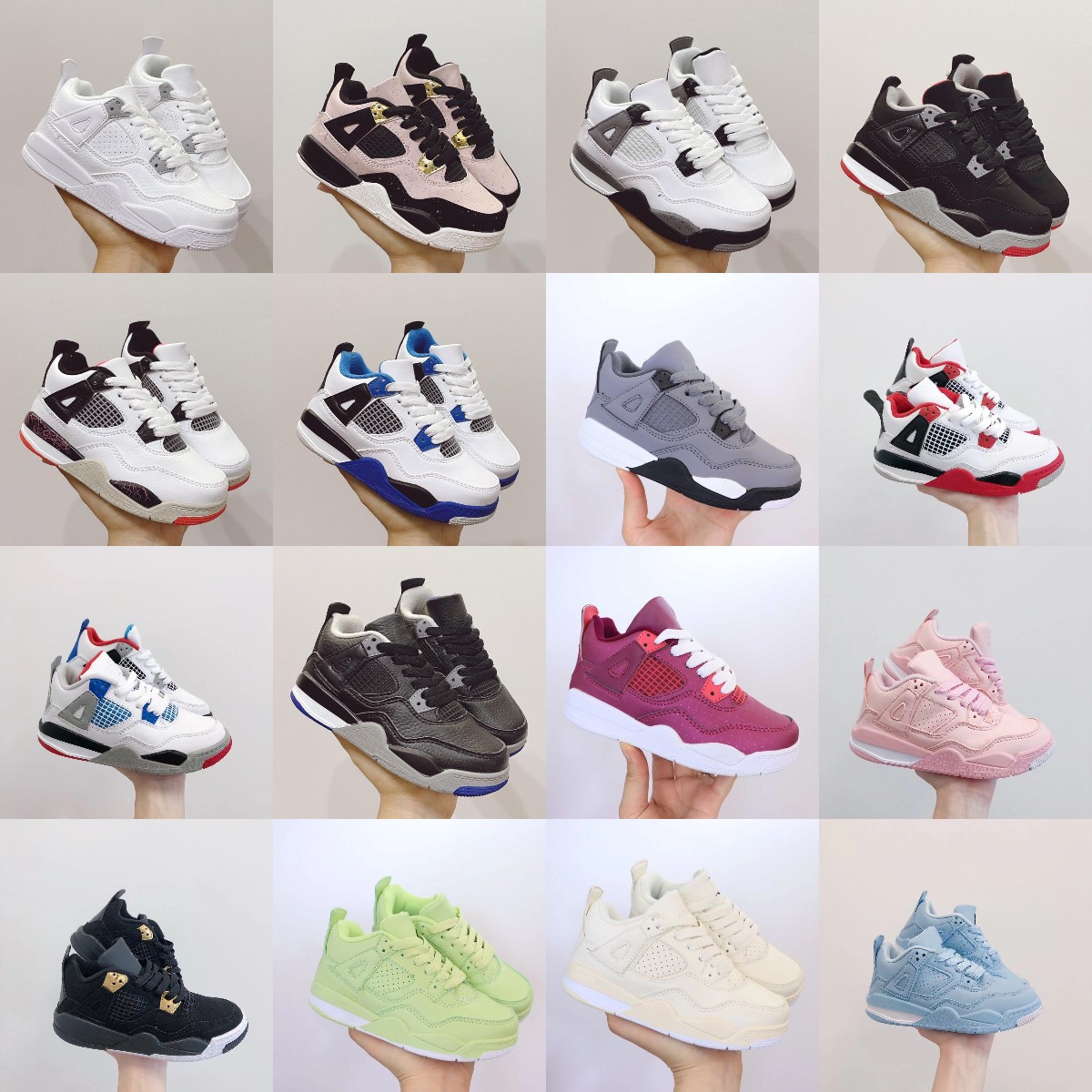 2021 Infant Toddlers J 4S Kids Basketball Shoes Chicago 4 Boy Girl Sneaker Light Green Lights Grey Khaki Baby Trainers, Color 1
2021 Infant Toddlers J 4S Kids Basketball Shoes Chicago 4 Boy Girl Sneaker Light Green Lights Grey Khaki Baby Trainers, Color 1