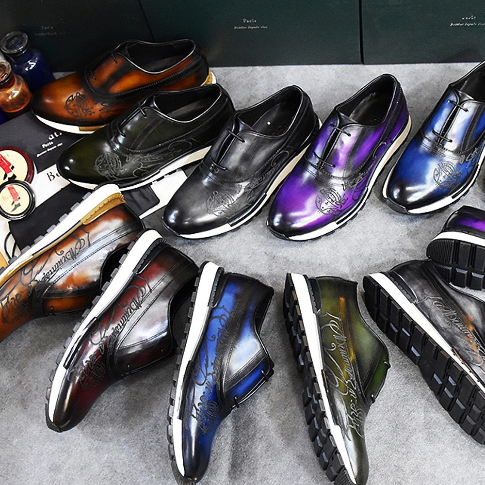 berluti men handmade Shoe Leather Sneaker 2021tops high quality men's comfortable shoes famous designer luxury Fast Track Scritto Bullock Size :38, Blue
berluti men handmade Shoe Leather Sneaker 2021tops high quality men's comfortable shoes famous designer luxury Fast Track Scritto Bullock Size :38, Blue