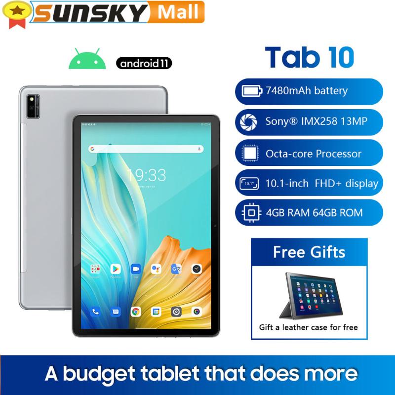 Tablet PC Blackview Tab 10, 10.1 Inch 4GB 64GB Android 11 MTK8768 Octa Core Support Dual SIM WiFi Bluetooth TF Card 4G, Black
Tablet PC Blackview Tab 10, 10.1 Inch 4GB 64GB Android 11 MTK8768 Octa Core Support Dual SIM WiFi Bluetooth TF Card 4G, Black