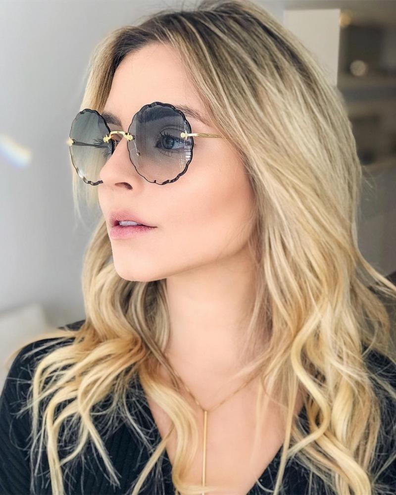 Sunglasses Luxury Round Women Brand Designer Rimless Sun Glasses For Female Tint Fashion Rosie Eyewear
Sunglasses Luxury Round Women Brand Designer Rimless Sun Glasses For Female Tint Fashion Rosie Eyewear