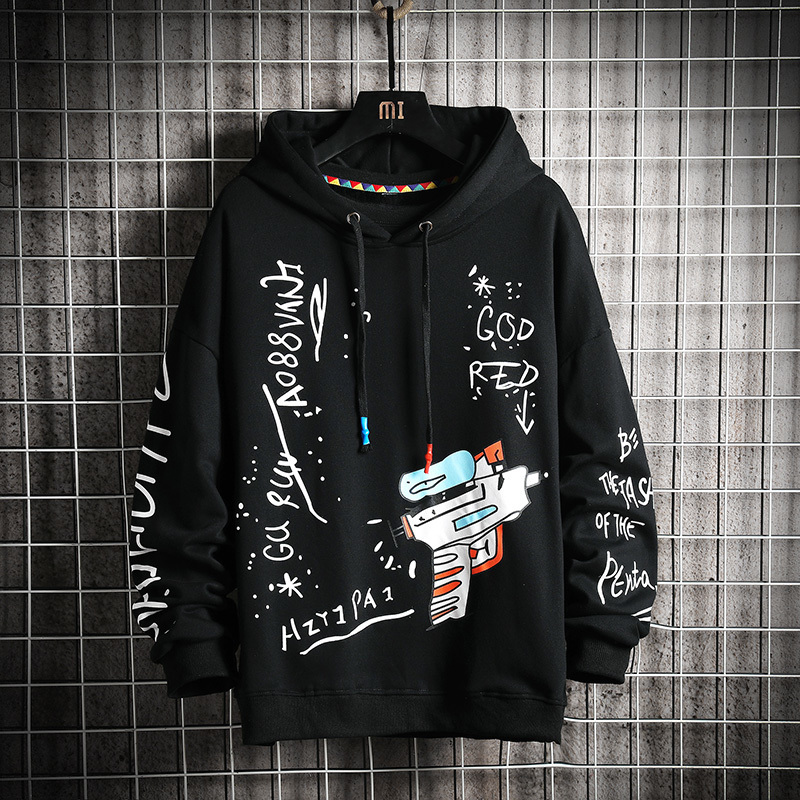 Oversized Printed Men's Hoodies Graphic Hooded Sweatshirt Hip Hop Harajuku Streetwear Green Hoodie Men Sweatshirts 201126