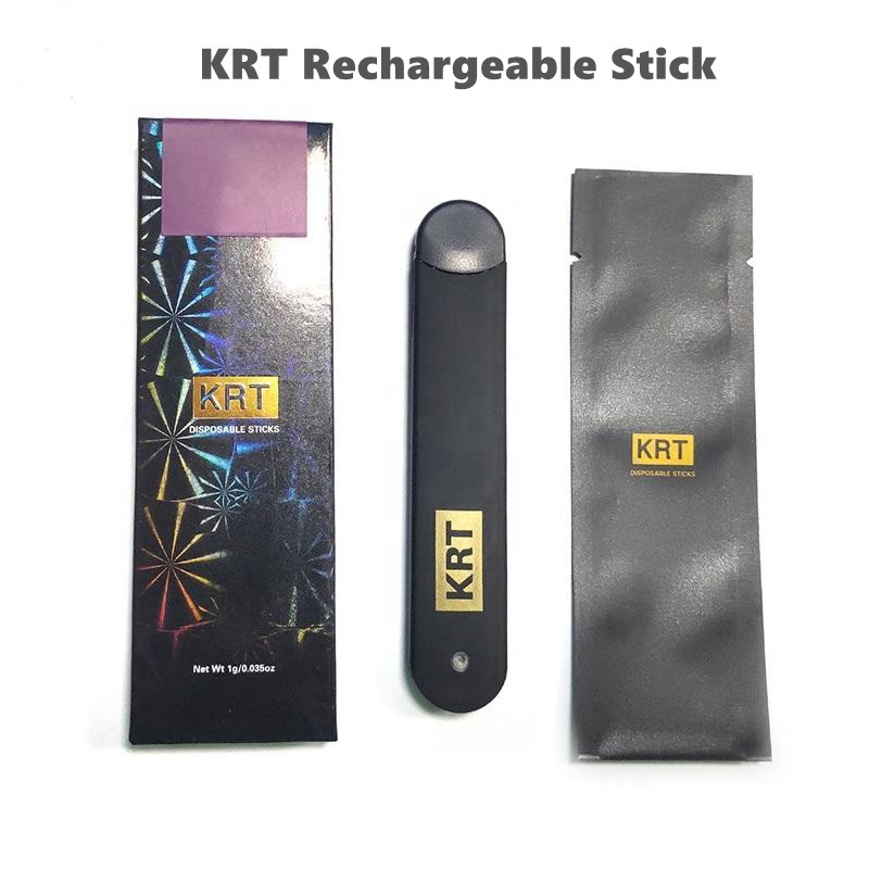 

KRT Disposable Vape Pen Stick Electronic Cigarettes Rechargeable 280mAh Battery Empty Vape Vaporizers Thick Oil Pod Cartridges in Stock