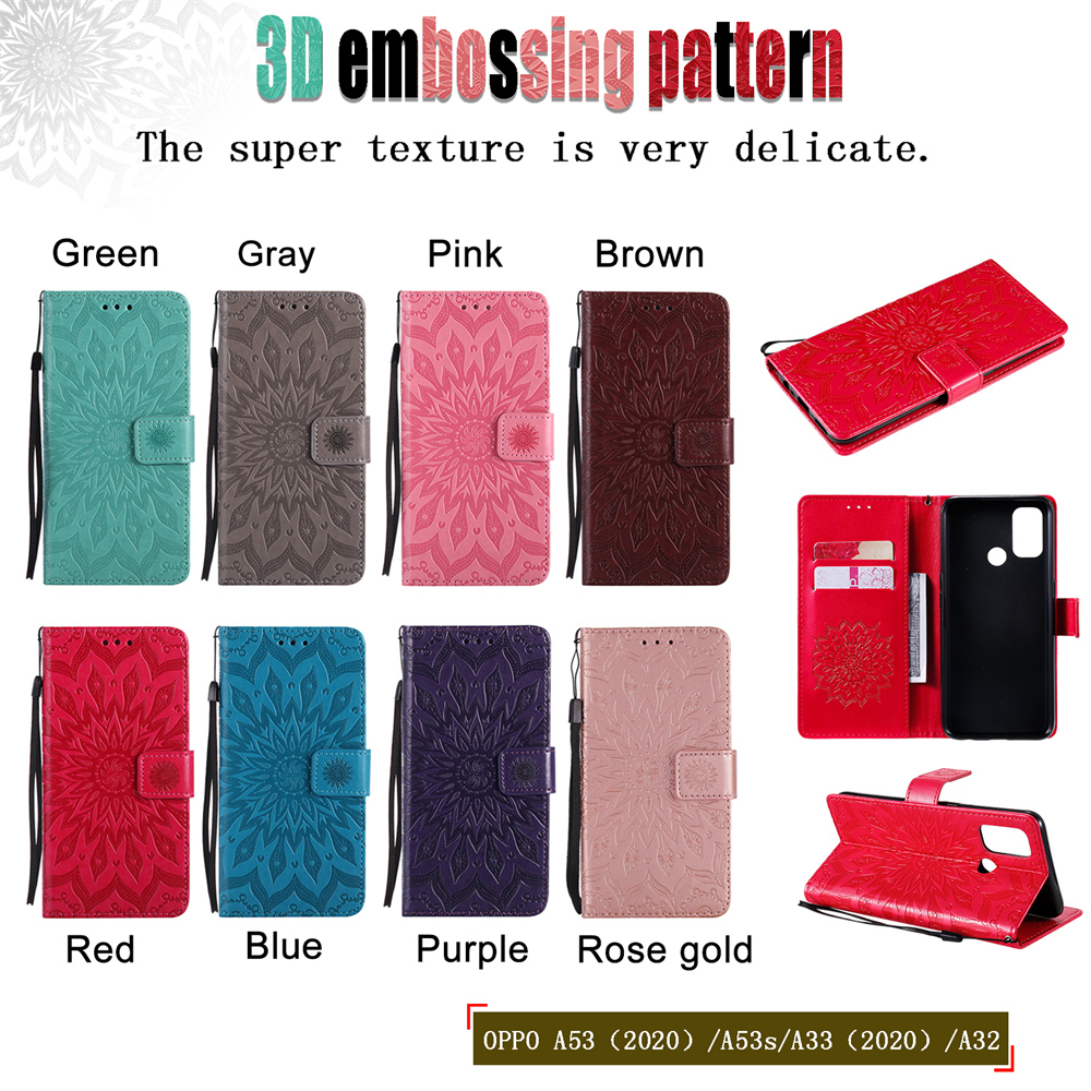 Phone Cases For OPPO A95 A94 A93 A92 A74 A73 A72 A54 A53 A52 A33 A32 A31 A15 A12 A9 A8 A7 A5 A92S A53S A5S A3S AX5S AX7 A7N A1K PU Leather Sunflower Pattern Design, Blue
Phone Cases For OPPO A95 A94 A93 A92 A74 A73 A72 A54 A53 A52 A33 A32 A31 A15 A12 A9 A8 A7 A5 A92S A53S A5S A3S AX5S AX7 A7N A1K PU Leather Sunflower Pattern Design, Blue