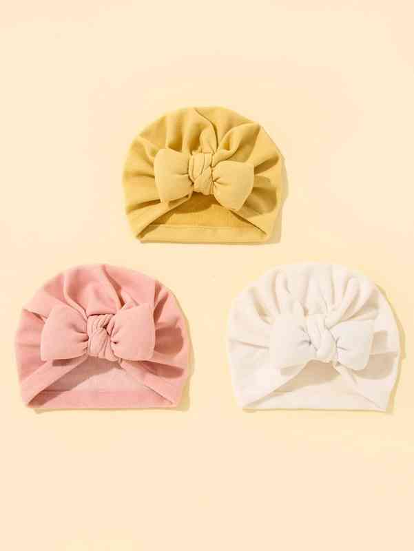 3pcs Baby Solid Hat SHE