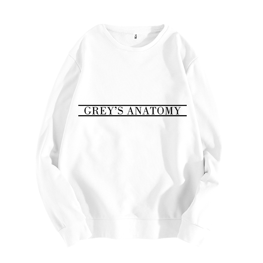 GREY'S ANATOMY Sweatshirt Unisex Sweatshirt Moletom Do Tumblr Pullovers Casual Tops Greys Anatomy Sweatshirt Fashion Jumper 201204