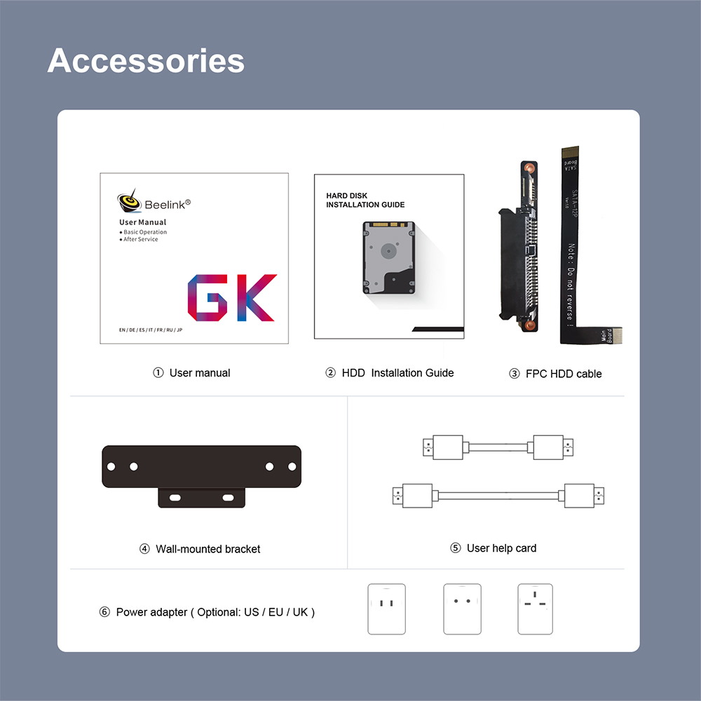 Beelink Gemini GK55 Mini PC Intel Celeron J4125 Win10 8G 128G/256G/512G/1T ROM USB3.0 RJ45 BT4.0 Dual WIFI 2.4G+5.8G