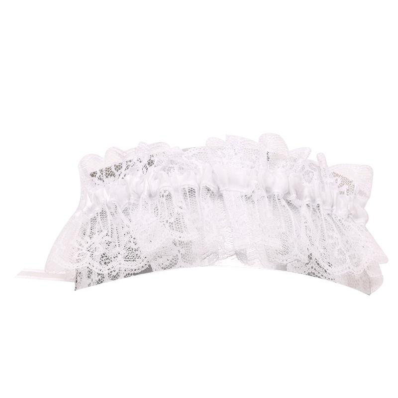 Fashion Garter Elegant Women Lace Mesh Bowknot Belt Sexy Suspender Rhinestone Lace Garter For Bride Party Wedding Leg Rings