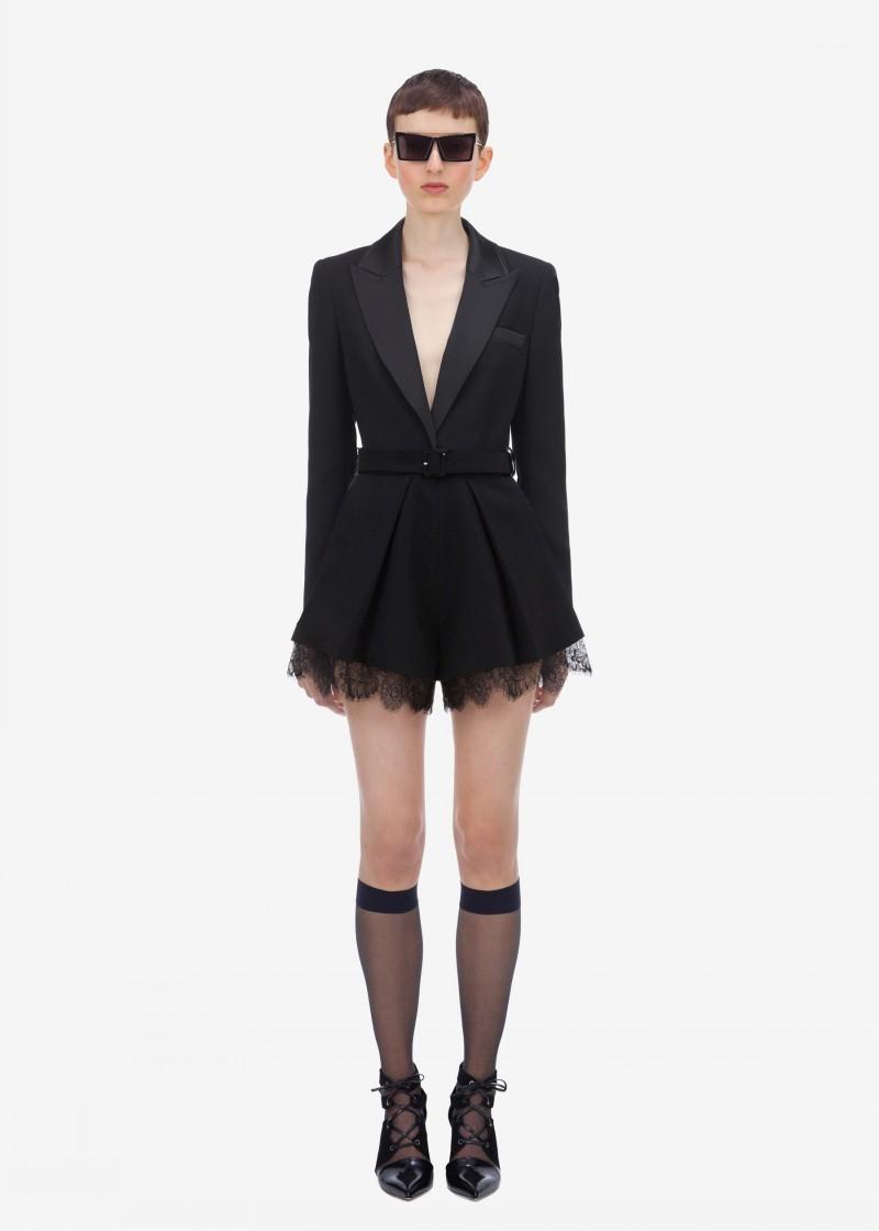 Women's Jumpsuits & Rompers Black Blazer Mujer 2021 Short Autumn V-Neck Patchwork Lace Long Sleeve Come With Belt Office Lady
Women's Jumpsuits & Rompers Black Blazer Mujer 2021 Short Autumn V-Neck Patchwork Lace Long Sleeve Come With Belt Office Lady